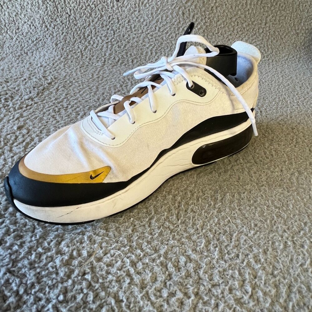 NIKE Air Max Dia Sneaker Womens 9‎ White Black Gold Shoe Running Lightweight